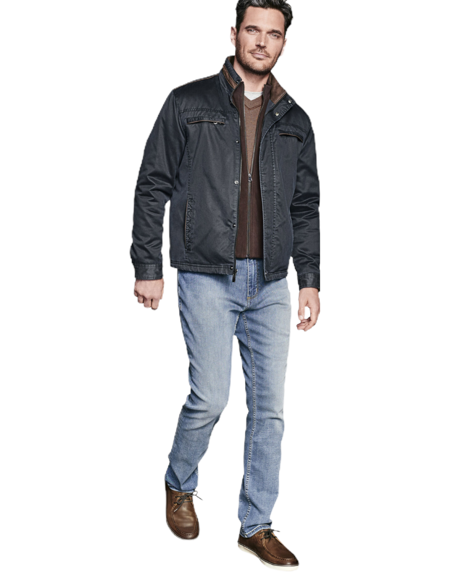 Johnston and murphy antiqued cotton jacket deals