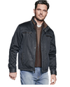 Johnston & Murphy Antiqued Cotton Jacket (Navy).