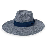 Versatility and comfort create this elegant hat. Feminine, wide-brimmed and crafted from flexi weave fabric. UPF50+
