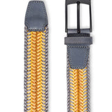 Bugatchi- Braided Buckled Belt in Yellow.